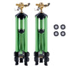 Impact Sprinkler on Tripod Base, 2 Packs, Heavy Duty Tripod Sprinklers with Brass Head & G3/4