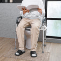 Raised Toilet Seat 7-Position Height Adjustment 158.7kg Capacity