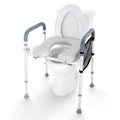 Raised Toilet Seat 7-Position Height Adjustment 158.7kg Capacity