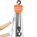 Hand Chain Hoist 3 Ton 6m Lifting Height G80 Galvanized Chain Orange