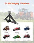 3 Point Hitch Receiver 2in 3000lbs Tractor Tow Drawbar Adapter