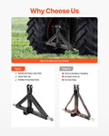 3 Point Hitch Receiver 2in 3000lbs Tractor Tow Drawbar Adapter
