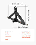 3 Point Hitch Receiver 2in 3000lbs Tractor Tow Drawbar Adapter