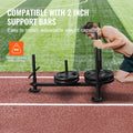 Weight Training Sled Push Pull Steel Fitness Equipment 5cm Plate