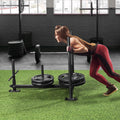 Weight Training Sled Push Pull Steel Fitness Equipment 5cm Plate