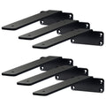 Shelf Bracket 26.1cm Heavy Duty Steel 72.6kg Load Capacity 6 Pack