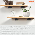 Shelf Bracket 26.1cm Heavy Duty Steel 72.6kg Load Capacity 6 Pack
