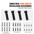 Shelf Bracket 41x15.5cm 4pc Heavy Duty 72.6kg Matte Black