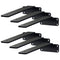 Shelf Bracket 21cm Heavy Duty Steel 6 Pack 72.6kg Load Black