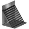 Shelf Bracket 46x30.5cm 12Pcs Heavy Duty 72.6kg Black Steel