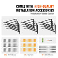 Shelf Bracket 46x30.5cm 12Pcs Heavy Duty 72.6kg Black Steel
