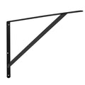 Shelf Bracket 46x30.5cm 12Pcs Heavy Duty 72.6kg Black Steel