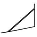Shelf Bracket 46x30.5cm 12Pcs Heavy Duty 72.6kg Black Steel