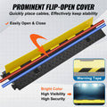 VEVOR 5pc 2 Channel Cable Protector Ramp 12000lbs Heavy Duty Speed Bump