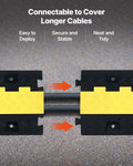 Cable Protector Ramp 3 Pack 2 Channel Heavy Duty 31x28mm Wire Hose