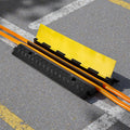 Devanti 2 Channel Cable Protector Ramp 55x50mm Heavy Duty Rubber