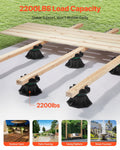 Deck Blocks 8pc Height Adjustable 2200lbs Load Support Pedestal