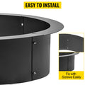 Fire Pit Ring 106cm BBQ Table Grill Garden Wood Burning Fireplace