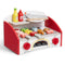 26pc Kids BBQ Grill Playset Wooden Cooking Toy Set Sound Effects