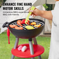 28pc BBQ Grill Playset Kids Kitchen Toys Sound Light Cooking