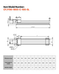Linear Stage Actuator 100mm Ball Screw CNC Motion Guide Rail