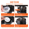Button Maker Machine 3-in-1 25/32/58mm Badge Punch Press Kit 300pc