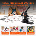 Button Maker Machine 3-in-1 25/32/58mm Badge Punch Press Kit 300pc