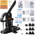 Button Maker Machine 3-in-1 25/32/58mm Badge Punch Press Kit 300pc