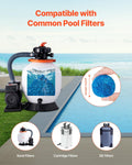 VEVOR Pool Filter Balls 1.42kg Reusable Blue Sand Filter Media Wash Bag