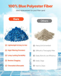 Pool Filter Balls 1.83kg Blue Polyester Sand Filter Replacement