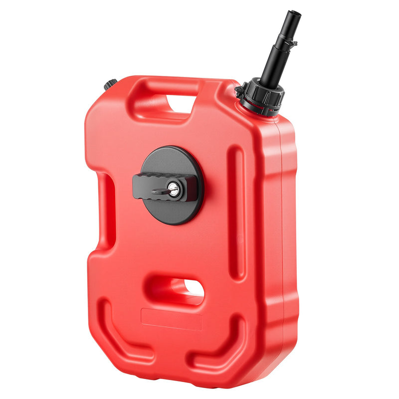 Fuel Container 10L Gas Can Spout Lockable Bracket Red Portable