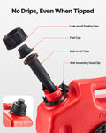 Fuel Container 10L Gas Can Spout Lockable Bracket Red Portable