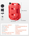 Fuel Container 10L Gas Can Spout Lockable Bracket Red Portable