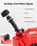 Fuel Container 5L Gas Can Spout Lockable Bracket Red Portable
