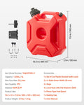 Fuel Container 5L Gas Can Spout Lockable Bracket Red Portable