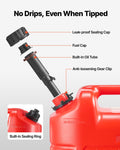 Fuel Container 19L Red Petrol Tank Spout Leak-proof Portable
