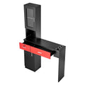 Salon Station Wall Mount Barber Beauty Spa Furniture Black Red