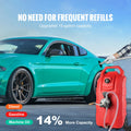60.57L Fuel Caddy, 7.8 L/min, Portable Gas Storage Tank Container with Hand Pump Rubber Wheels, Fuel Transfer Storage Tank for Gasoline Diesel Machine Oil Car Mowers Tractor Boat Motorcycle