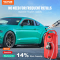 60.57L Fuel Caddy Portable Gas Storage Tank Hand Pump Wheels