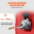 60.57L Fuel Caddy Portable Gas Storage Tank Hand Pump Wheels