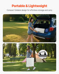4ft Folding Table Heavy Duty Portable Plastic Rectangle White