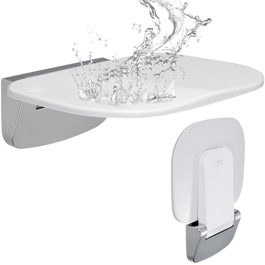 Folding Shower Seat Wall Mounted 450lbs Capacity Bench Chair Seniors