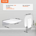 Folding Shower Seat Wall Mounted 450lbs Capacity Bench Chair Seniors