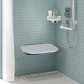 Folding Shower Seat Wall Mounted 450lbs Capacity Bench Chair Seniors