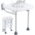 Folding Shower Seat 500lbs Wall Mounted Bench Seniors Pregnant Women