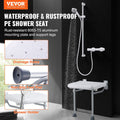 Folding Shower Seat 500lbs Wall Mounted Bench Seniors Pregnant Women