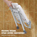 Folding Shower Seat 500lbs Wall Mounted Bench Seniors Pregnant Women