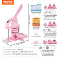 Button Maker 25/32/58mm 3-in-1 Pin Maker 300pcs Parts Pink
