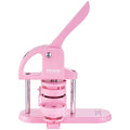 Button Maker 25/32/58mm 3-in-1 Pin Maker 300pcs Parts Pink