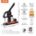 Button Maker Machine 32mm Pin Badge Punch Press Kit 500pcs Parts